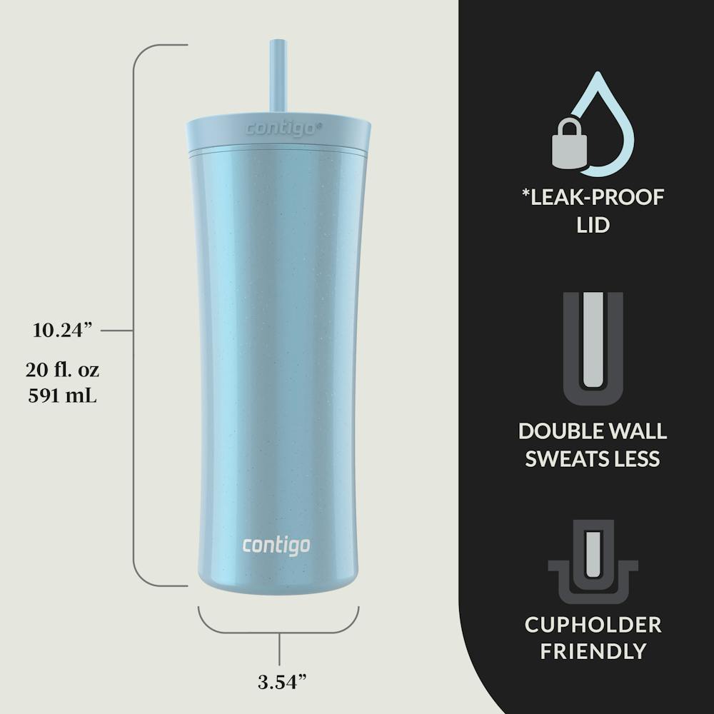 Contigo® AUTOCLOSE® Shake & Go® 20oz, Tumbler, Glacier